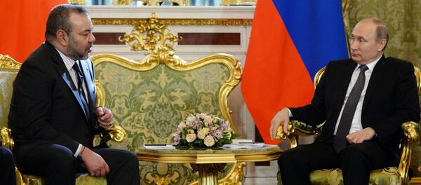 Le roi Mohammed VI et le Président Vladimir Poutine - Sputnik Afrique