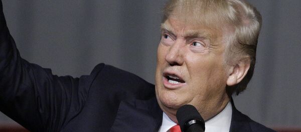 Republican presidential candidate Donald Trump speaks during a campaign rally at the Indiana Theater Sunday, May 1, 2016, in Terre Haute, Ind - Sputnik Afrique