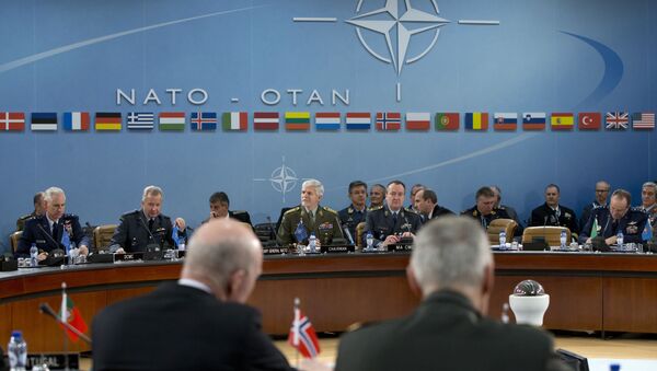 Le président du Comité militaire de l'Otan, le général tchèque Petr Pavel ouvre une réunion du Comité militaire au siège de l'OTAN à Bruxelles - Sputnik Afrique