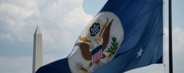 Drapeau du département d'Etat américain à Washington - Sputnik Afrique
