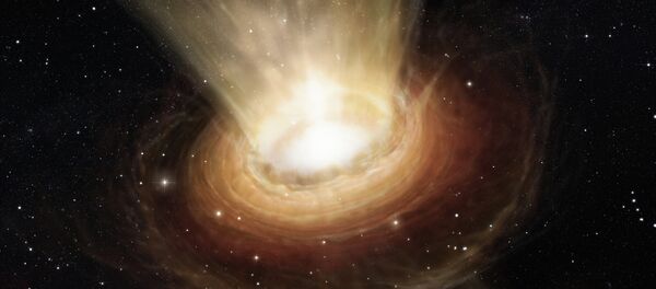 Agujero negro en el centro de la galaxia NGC 3783 - Sputnik Afrique