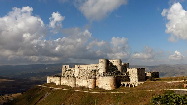 A general view shows the Crusader castle of Crac des Chevaliers, in Homs province, Syria May 24, 2016 - Sputnik Afrique
