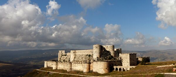 A general view shows the Crusader castle of Crac des Chevaliers, in Homs province, Syria May 24, 2016 - Sputnik Afrique