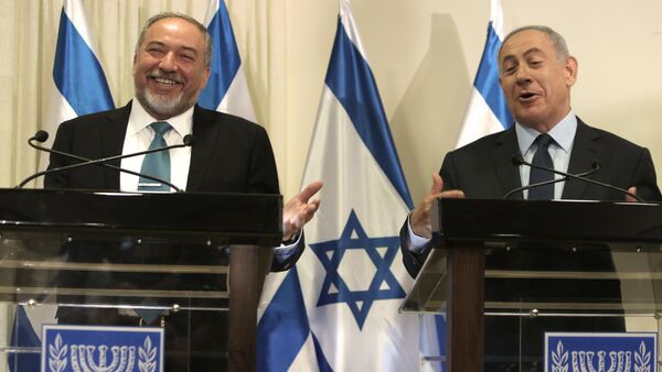Avigdor Lieberman et Benyamin Netanyahou - Sputnik Afrique