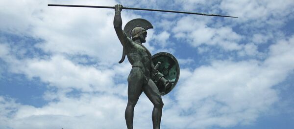 Estatua de Leónidas en las Termópilas - Sputnik Afrique