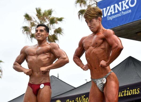 Muscle Beach : un concours de bodybuilding en Californie - Sputnik Afrique