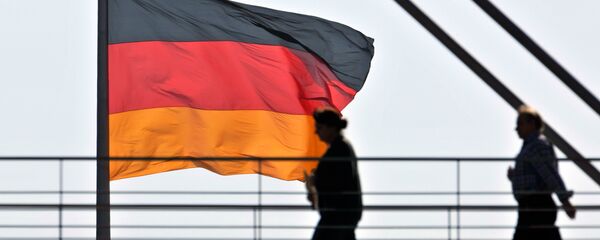 Un drapeau allemand Un drapeau allemand - Sputnik Afrique