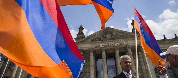 des activistes arméniens à Berlin (image d'illustration) - Sputnik Afrique