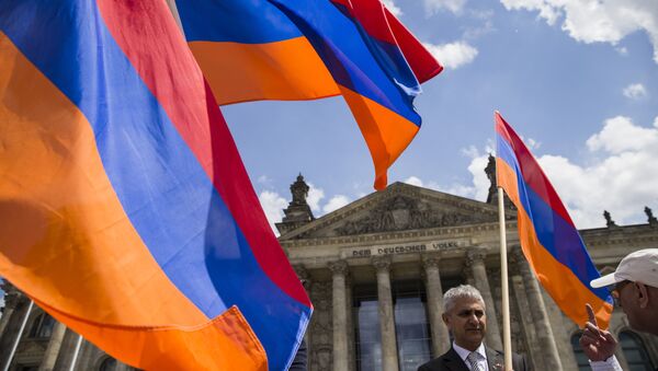 des activistes arméniens à Berlin (image d'illustration) - Sputnik Afrique