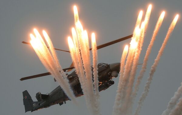  Un hélicoptère Ka-52 Alligator au tournoi Aviadarts 2016 en Crimée - Sputnik Afrique