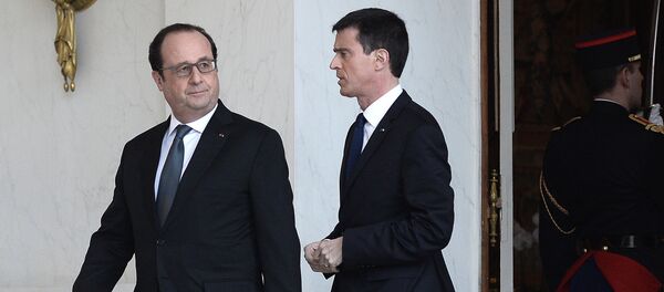 Hollande et Valls - Sputnik Afrique