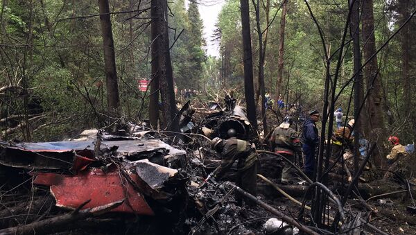 Le crash d'un Su-27 dans la région de Moscou - Sputnik Afrique