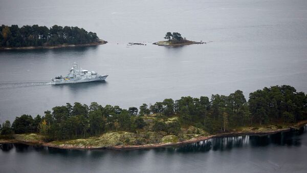 Un bâtiment de guerre suédois en patrouille dans l'archipel de Stockholm - Sputnik Afrique
