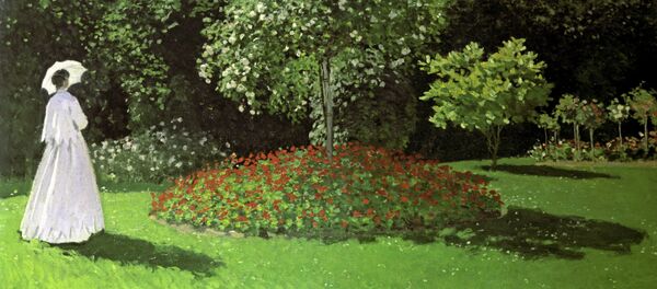 Claude Monet. La Dame en blanc au jardin - Sputnik Afrique