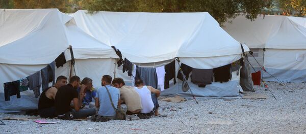Réfugiés dans l'île de Lesbos - Sputnik Afrique