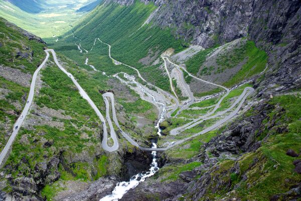 La Trollstigen, route de montagne en Norvège. - Sputnik Afrique