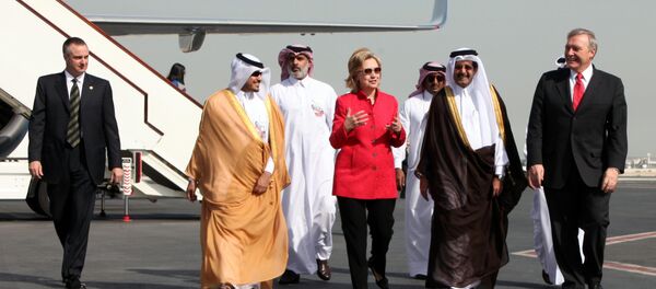 Hillary Clinton et des responsables saoudiens - Sputnik Afrique