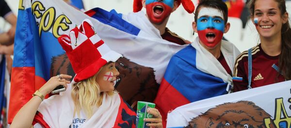 Les fans de football russes - Sputnik Afrique