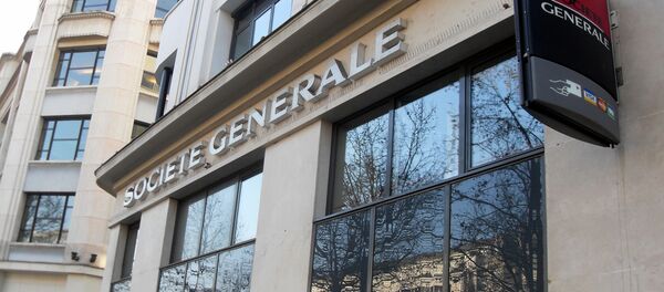 Un edificio del banco Société Générale en Champs-Elysees Paris - Sputnik Afrique