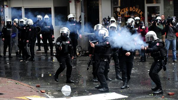 La police turque sur la place Taksim à Istanbul (archives) - Sputnik Afrique