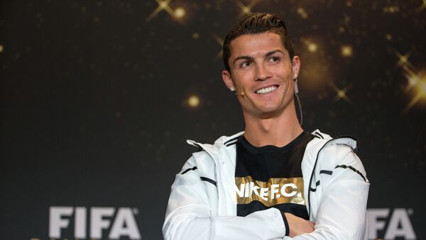 FIFA Ballon d'Or nominee Cristiano Ronaldo of Portugal and Real Madrid attends a press conference prior to the FIFA Ballon d'Or Gala 2014 at the Kongresshaus on January 12, 2015 in Zurich, Switzerland - Sputnik Afrique