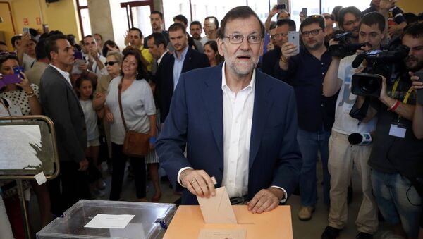 Mariano Rajoy  lors des législatives de dimanche 26 juin - Sputnik Afrique
