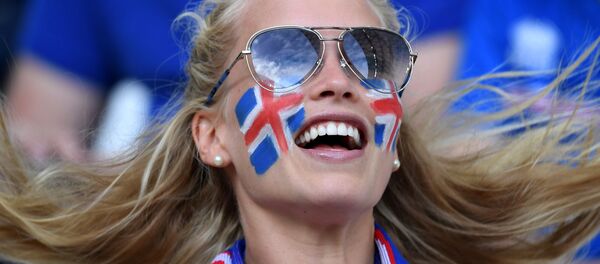 Supporteuse islandaise - Sputnik Afrique