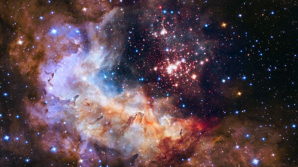 NASA dévoile des feux d'artifice célestes comme l'image officielle pour le 25e anniversaire de Hubble - Sputnik Afrique