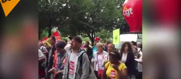 Loi travail: la manifestation parisienne, 28 juin 2016 - Sputnik Afrique