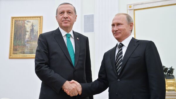 Recep Tayyip Erdogan et Vladímir Poutine - Sputnik Afrique