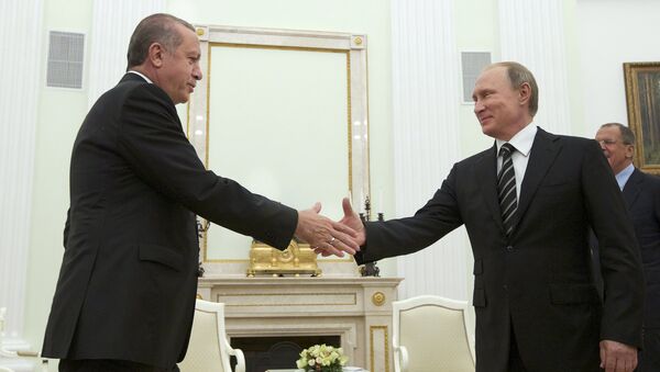 Vladimir Poutine et Recep Tayyip Erdogan - Sputnik Afrique