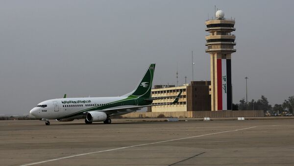 Un avion d'Iraqi Airways à l'aéroport de Bagdad (image d'illustration) - Sputnik Afrique
