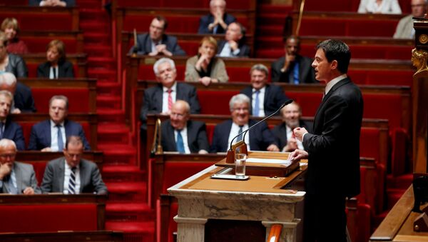 Manuel Valls à la tribune de l'Assemblée nationale - Sputnik Afrique