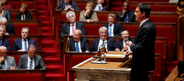 Manuel Valls à la tribune de l'Assemblée nationale - Sputnik Afrique