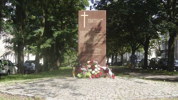 Gdansk. Le monument aux Polonais victimes des massacres de Volhynie - Sputnik Afrique