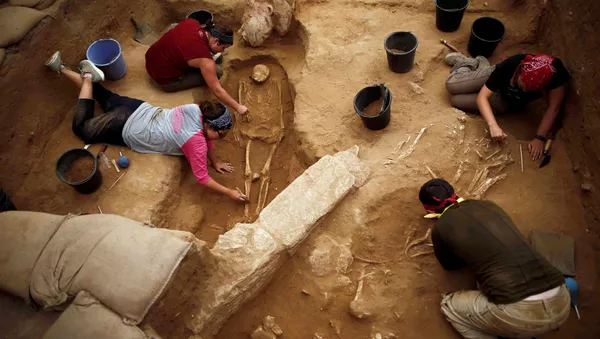 la découverte d'un cimetière de Philistins anciens - Sputnik Afrique