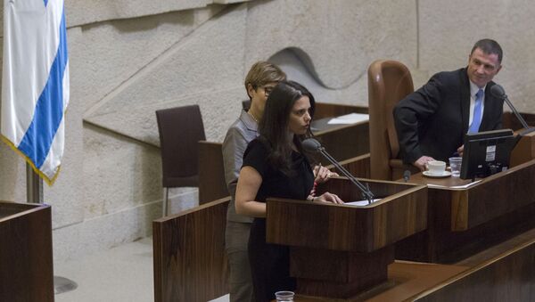 La ministre israélienne de la Justice, Ayelet Shaked, à la Knesset - Sputnik Afrique