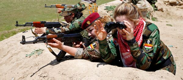 Femmes kurdes luttant contre Daech en Irak - Sputnik Afrique