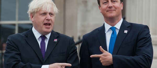 David Cameron et Boris Johnson - Sputnik Afrique