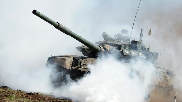 Alep: visé par un missile américain, le char russe T-72 tient le coup - Sputnik Afrique