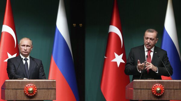 Recep Tayyip Erdogan et Vladimir Poutine - Sputnik Afrique