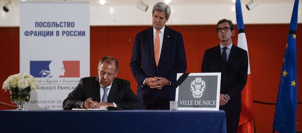 Kerry et Lavrov - Sputnik Afrique