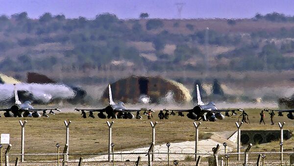 F-16-Jets auf dem Militärstützpunkt Incirlik in der Türkei - Sputnik Afrique