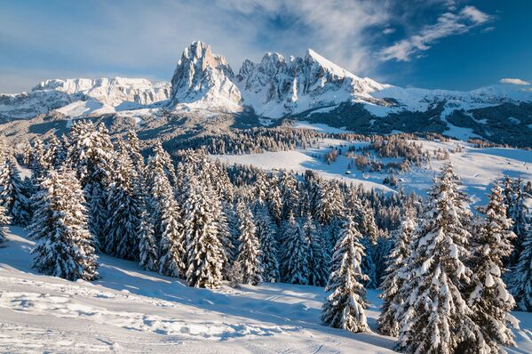 Les Dolomites sont un massif des Préalpes orientales méridionales qui s’élèvent en Italie. Le massif est inscrit au patrimoine mondial de l’Unesco. - Sputnik Afrique