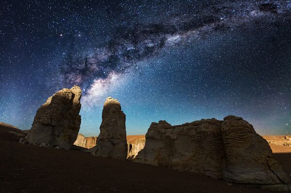 La nuit à Salar de Tara dans le désert d’Atacama, au Chile. - Sputnik Afrique