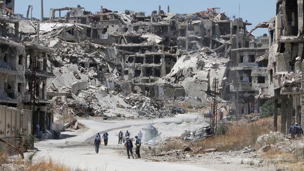 Destructions à Homs, en Syrie - Sputnik Afrique