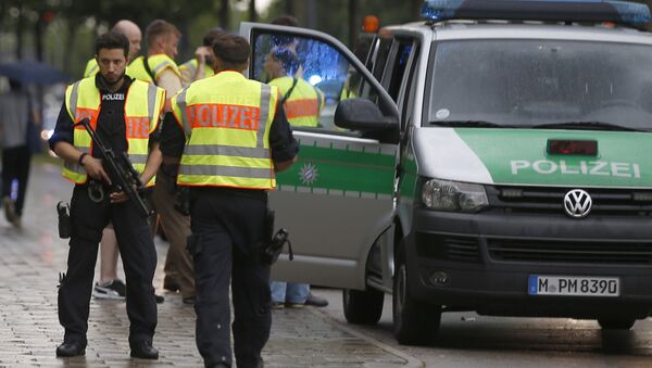 La police de Munich lors de la fusillade du 22 juillet 2016 - Sputnik Afrique