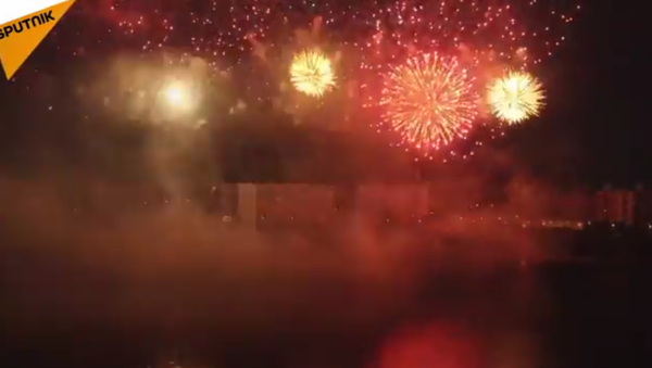 Le festival international des feux d’artifice à Moscou - Sputnik Afrique