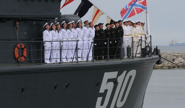 Répétition générale de la Journée de la marine russe à Baltiisk - Sputnik Afrique