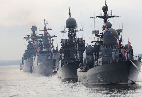 Répétition générale de la Journée de la marine russe à Baltiisk - Sputnik Afrique
